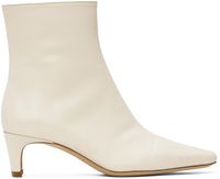 Staud Off-White Wally Ankle Boots