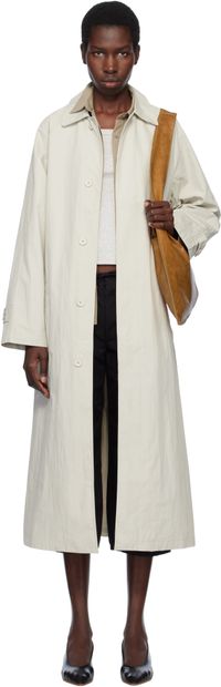 Still Here Trench taupe en canevas