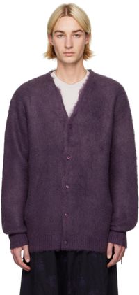 NEEDLES Purple EP Mohair Cardigan