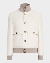 Men's Wool Button-Front Jacket