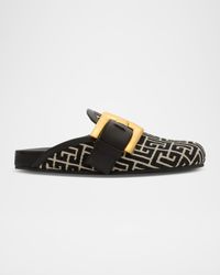 Anthem Monogram Jacquard Mules