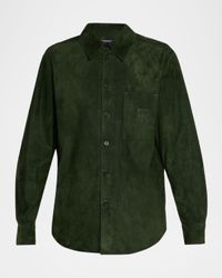 Lightweight Suede Overshirt