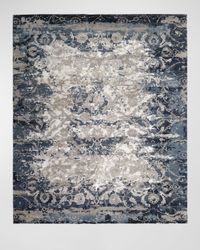 Deep Horizon Hand-Knotted Rug, 8' x 10'