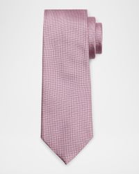 Men's Tonal Micro-Grid Tie