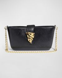 The Crumple Convertible Leather Crossbody Bag