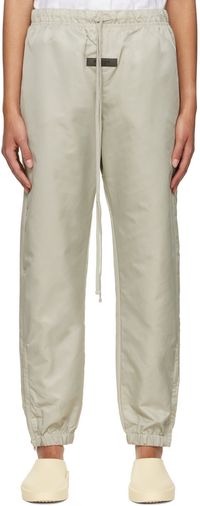 Fear of God ESSENTIALS Green Nylon Track Pants