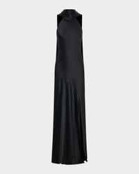 Isa Draped Halter Gown