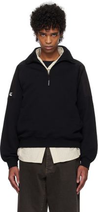 Kijun Black Half Zip-Up Sweatshirt