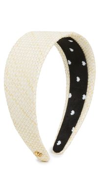Lele Sadoughi Brigitte Raffia Headband Chalk One Size