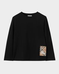 Boy's Kooper Check Label Top, Size 3-14