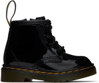 Dr. Martens Bébé | Bottes 1460 noires en cuir verni