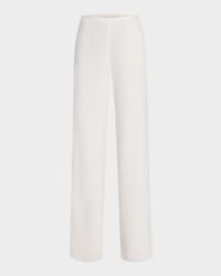 High-Rise Straight-Leg Trousers