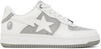 BAPE White & Gray STA #6 Sneakers