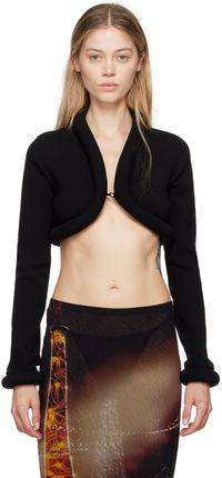 Jean Paul Gaultier Black 'The Knit 3D' Cardigan
