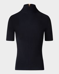 Fitted Knit Viscose-Blend Sweater