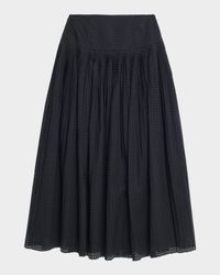Nalla A-Line Cotton Midi Skirt