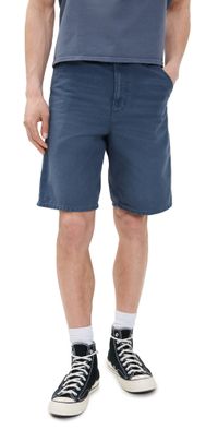 Carhartt WIP Single Knee Shorts 9.5 Dusky Blue (Stone Canvas) 32