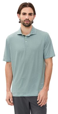 RLX Ralph Lauren Featherweight Airflow Jersey Knit Polo Mulligan Foulard Ceramic White XL