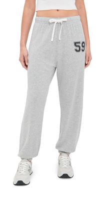 Splits59 Andie Oversized Fleece Varsity 59 Sweatpants Heather Grey S
