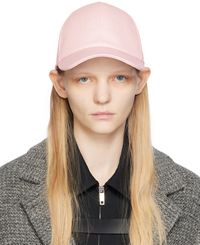 Courrèges Pink Embroidered Cap