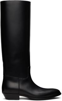 The Row Black Western Tall Boots