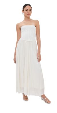 SIMKHAI Adalys Bustier Dress Ivory 10