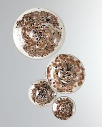 Glass Wall Mushrooms, Set of 4