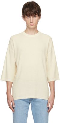 ZEGNA x The Elder Statesman Off-White Crewneck T-Shirt