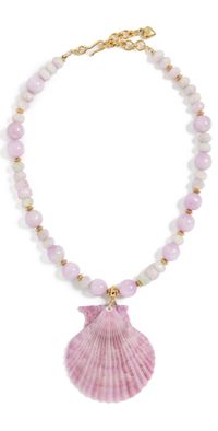 Brinker + Eliza Bora Bora Necklace Kunzite/Shell One Size