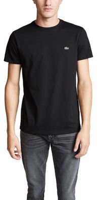 Lacoste Crew Neck Pima Cotton Jersey T-Shirt Black XS