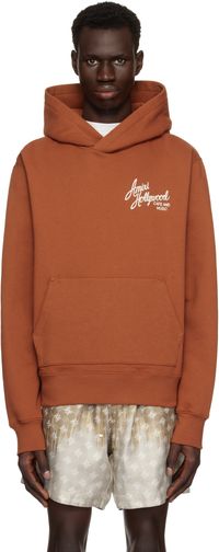 AMIRI Orange 'Amiri Hollywood' Hoodie