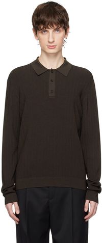 Filippa K Brown Shiny Polo