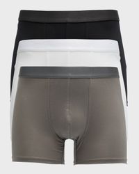 Men's 3-Pack Solid Lyocell Boxer Y-Briefs