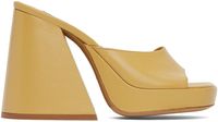 SIMONMILLER Yellow Slice Heeled Sandals