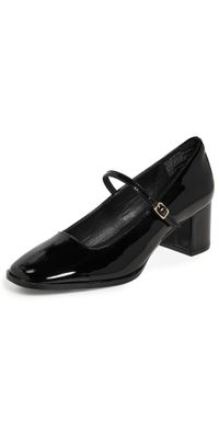Madewell Greta Patent Heels True Black 6