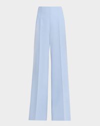 Double-Face Wool Bootcut Trousers