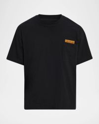 Men's Pima Cotton Jersey Intrecciato-Pocket T-Shirt