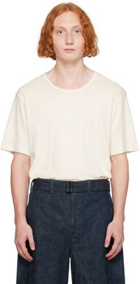 LEMAIRE Yellow U-Neck T-Shirt