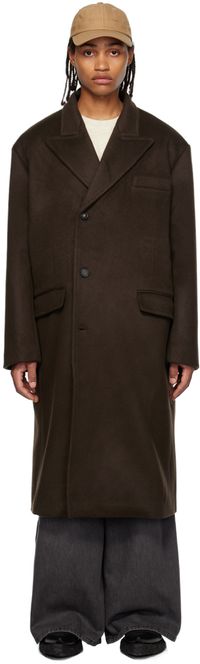The Frankie Shop Brown Curtis Trench Coat