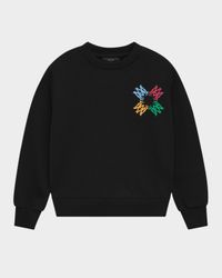 Kid's MA Quad Scribble Crew Sweatshirt, Size 4-12