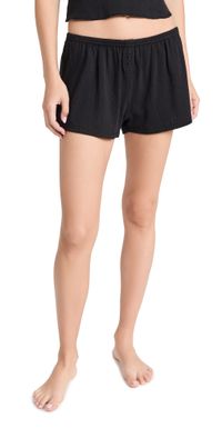 COUCOU The Shorts: Pointelle Black S