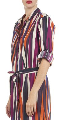 Attic And Barn - Robe chemise à carreaux - Taille M - Orange