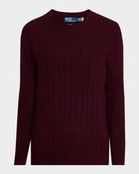 Men's The Iconic Cashmere Cable-Knit Crewneck Sweater