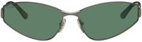 Balenciaga Gunmetal Cat-Eye Sunglasses
