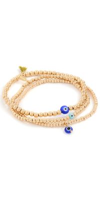 SHASHI Lapis Azui Bracelets Gold One Size