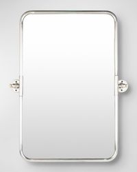 Burnish Silver Rectangular Mirror, 24"