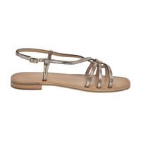 Les Tropeziennes Par M.belarbi - Sandales plates cuir hudon - Taille 41 - Doré