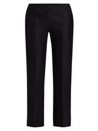 Women's Flame Wool-Blend Satin Pants - Black - Size 6