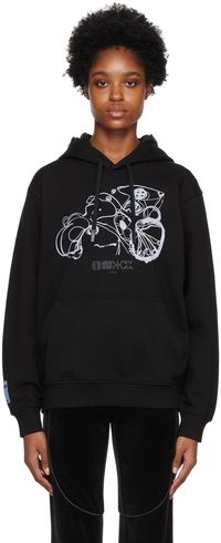 MCQ Black Print Hoodie