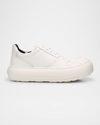 Men's Chunky Leather Low-Top Sneakers